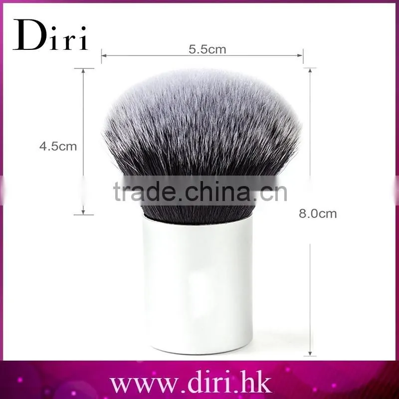 Cosmetics Synthetic hair kabuki Powder makeup brush with black handle