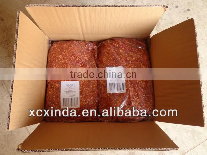 red dried chilli flakes,red hot chilli flakes,chilli flakes with 40-42% seeds,chilli flakes 6*6mm
