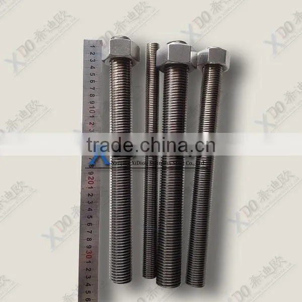 alloy718 / GH4169 Stainless Steel fasteners thread rod and nut en2.4668