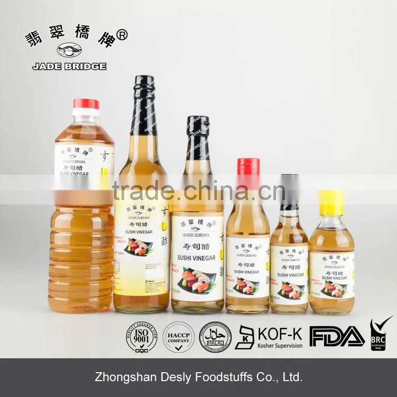 Chinese natural brewed sushi vinegar 625ml pure organic vinegar