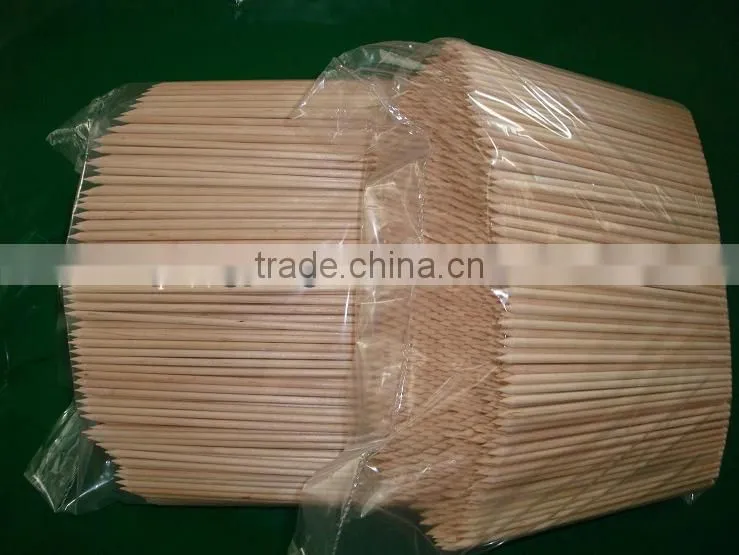 hot sale china healthy wooden handle bbq skewers manufacturer