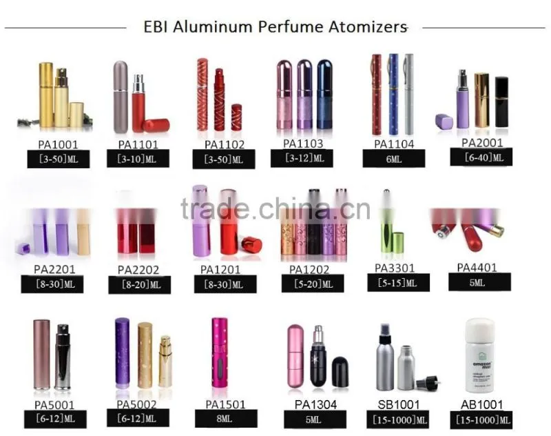 X wholesale empty glass spray perfume bottle 20ml
