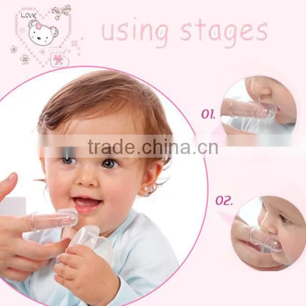 Factory directly sale silicone baby tooth and tongue clean brush