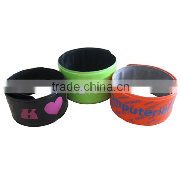 2017 Kids Toys Mixed Color Reflective Magic Ruler Slap Band Bracelets