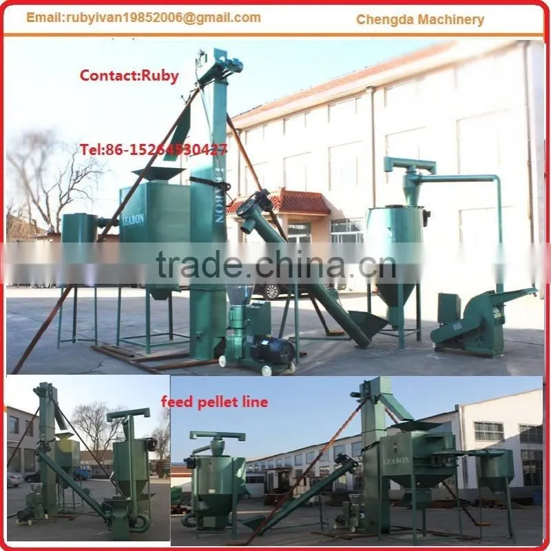 2017 hot sell sheep feed pellet machine line in Mongolia