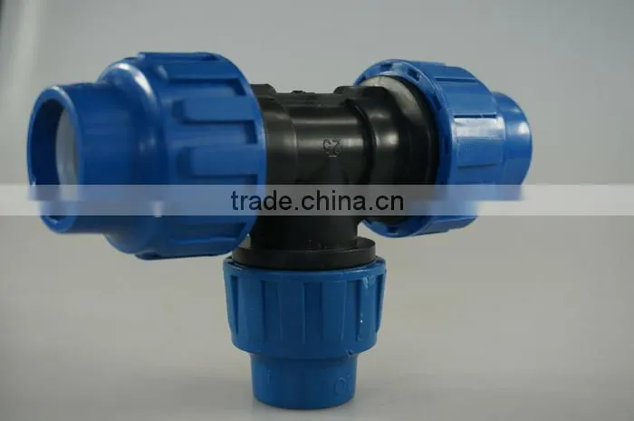 irrigation pipe fitting Reducing Tee fitting
