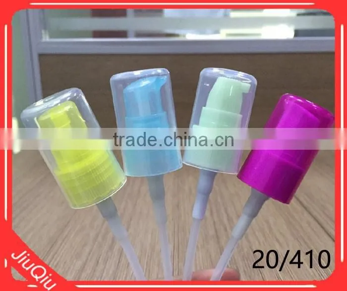 NEW 20/410 Transparent Plastic Cream Pump Smooth Closure