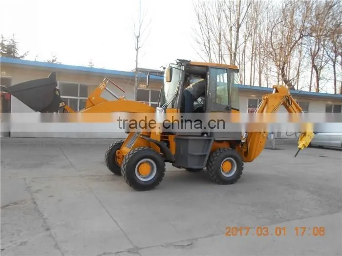 Agricultural 5ton 50HP 4x4 compact tractor with loader and backhoe