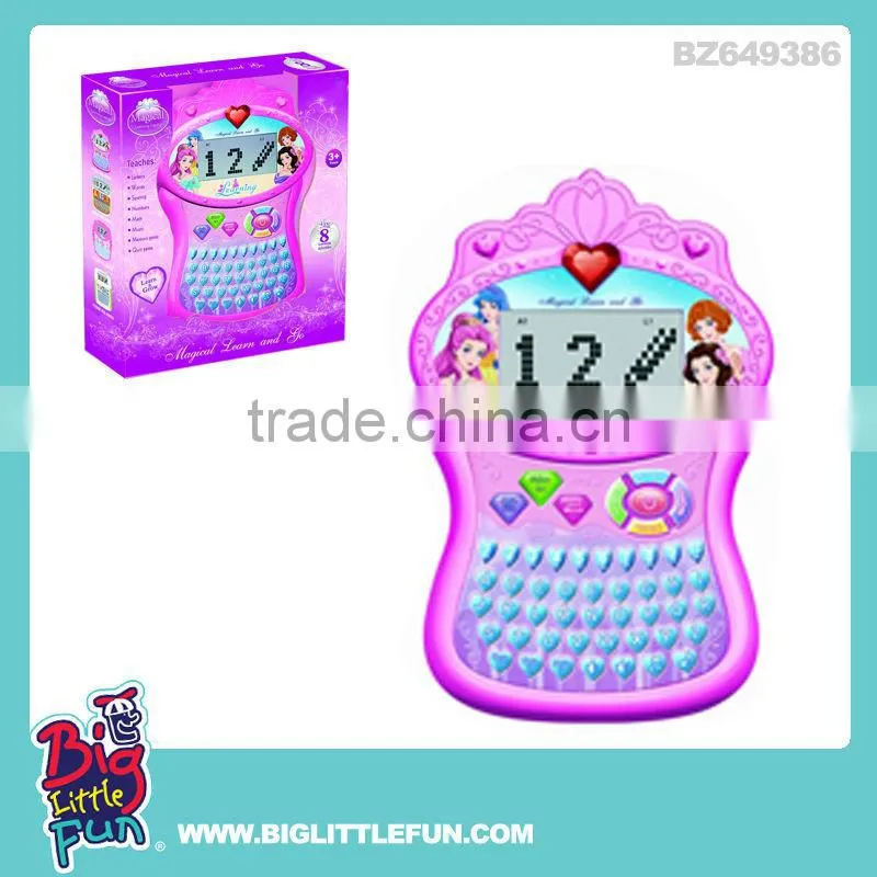 Children English intelligent learning machine toy with light