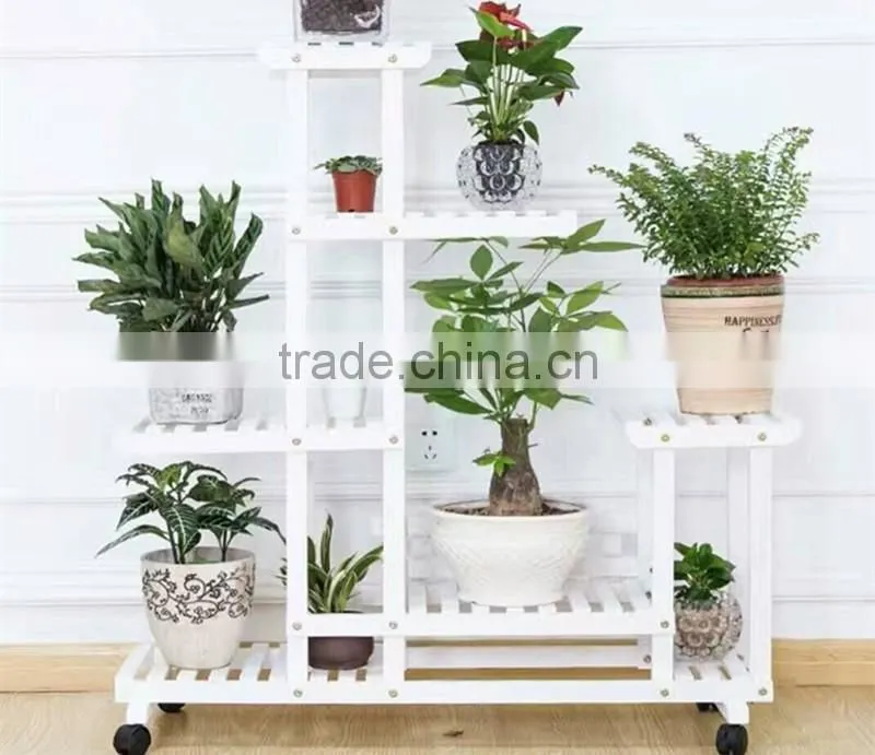 Wholesales unique indoor Wooden plant flower stand