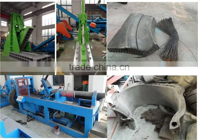 Radial tire Shredder and Crusher