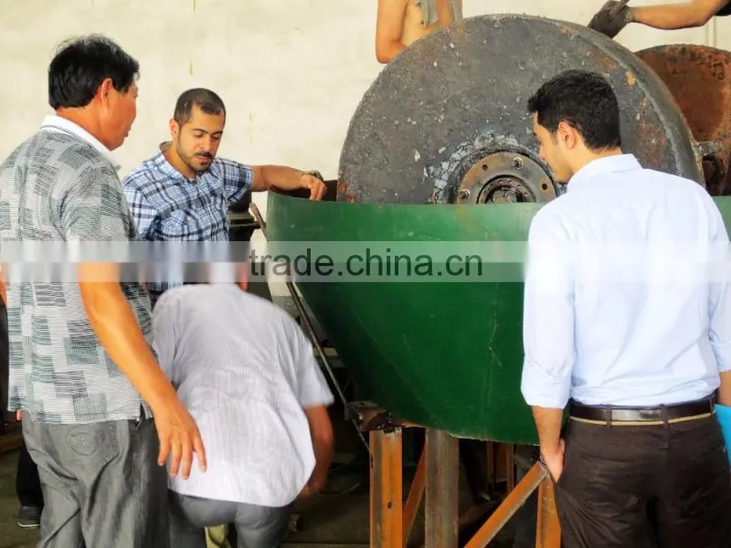 Gold grinding machine/wet pan mill for pure gold,wet gold grinding machine with high quality