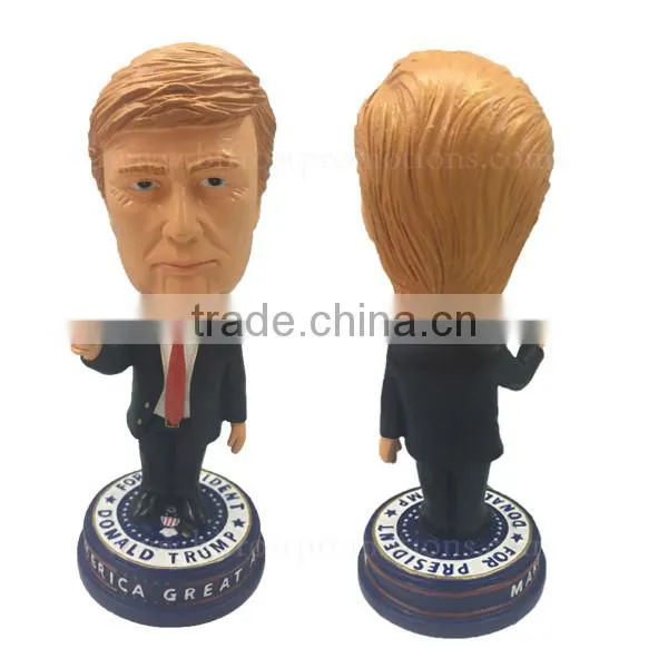 Latest Hot Style Customer Resin Donald Trump Shaking Head Doll