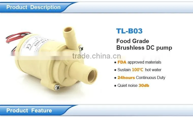 BLDC centrifugal long lifetime silent circulating hot water boiler mat pump