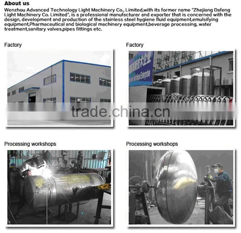 SUS304 500Liter Double Jacketed kettle