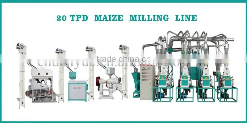 20TPD maize milling machinery price / maize meal production plant