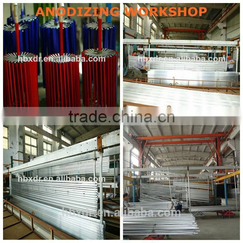 All kinds of colour polishing aluminum curtain rod bracket profile