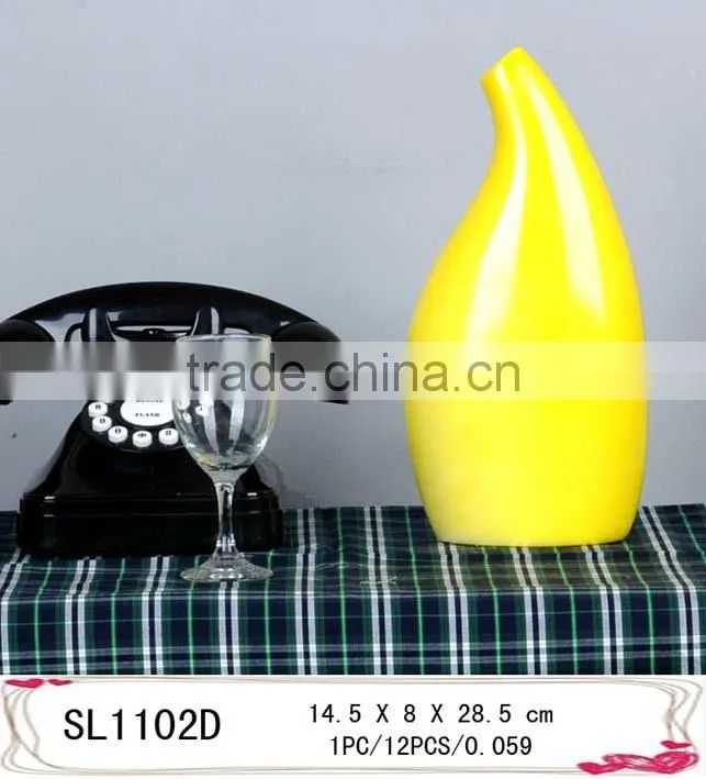 2015 hot sale home decoration fiberglass flower tall vase