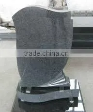 marble black cross grave monument