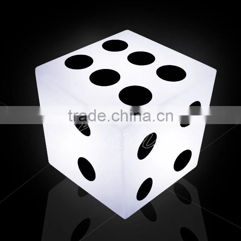 led glow cube stool / color changing led stool