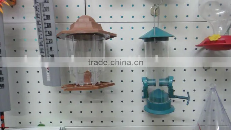 Plastic bird feeder