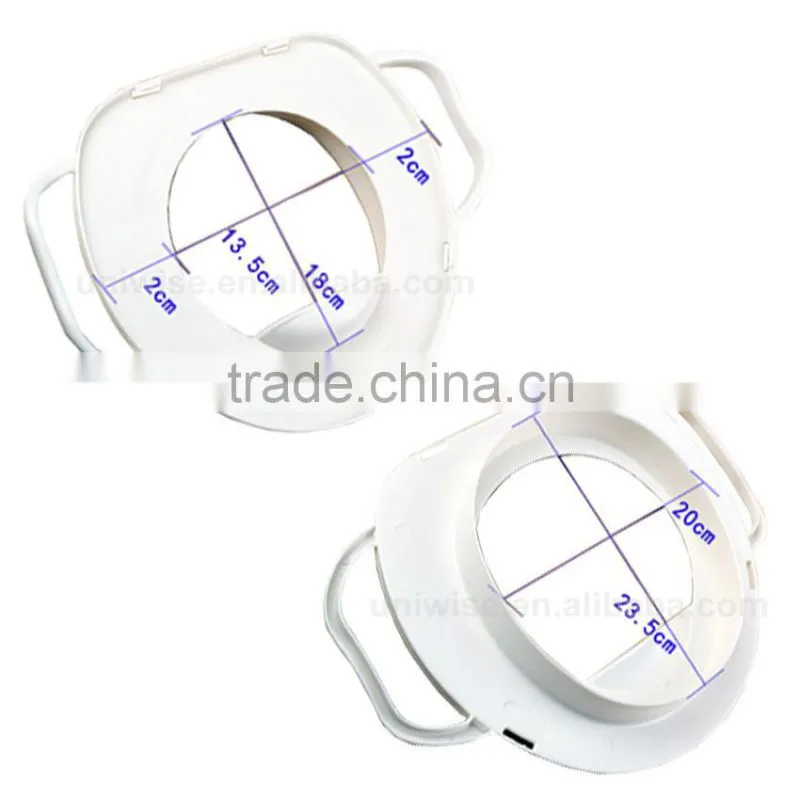 Baby/kids toilet/potty soft training seat with handles, PVC printing baby soft toilet potty seat cover,Soft baby toilet seat