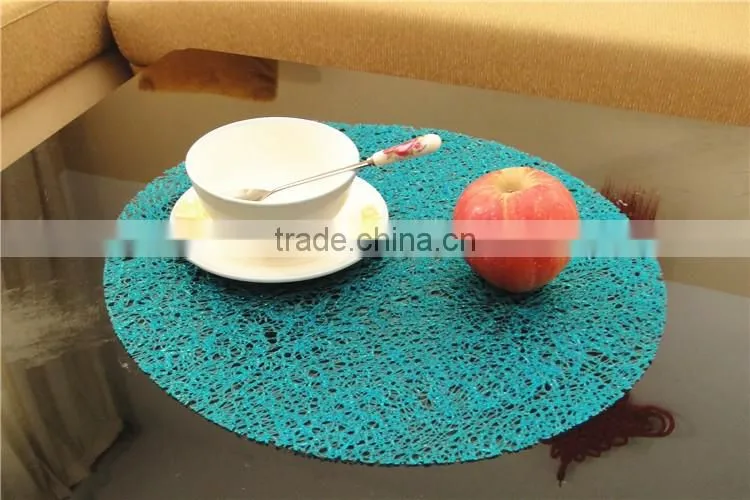 Round EVA Insulation Stain-resistant Dining Room Placemats - Set of 12