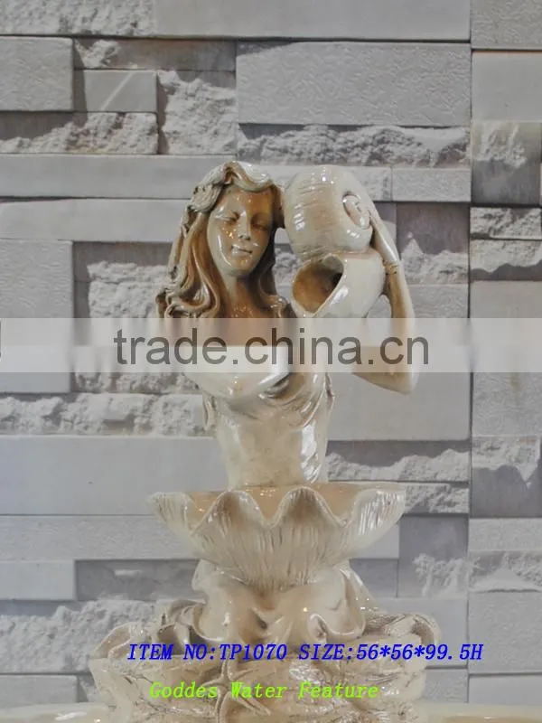 European Style Angle Air Humidifier Resin Water Fountain, Table Top Water Feature