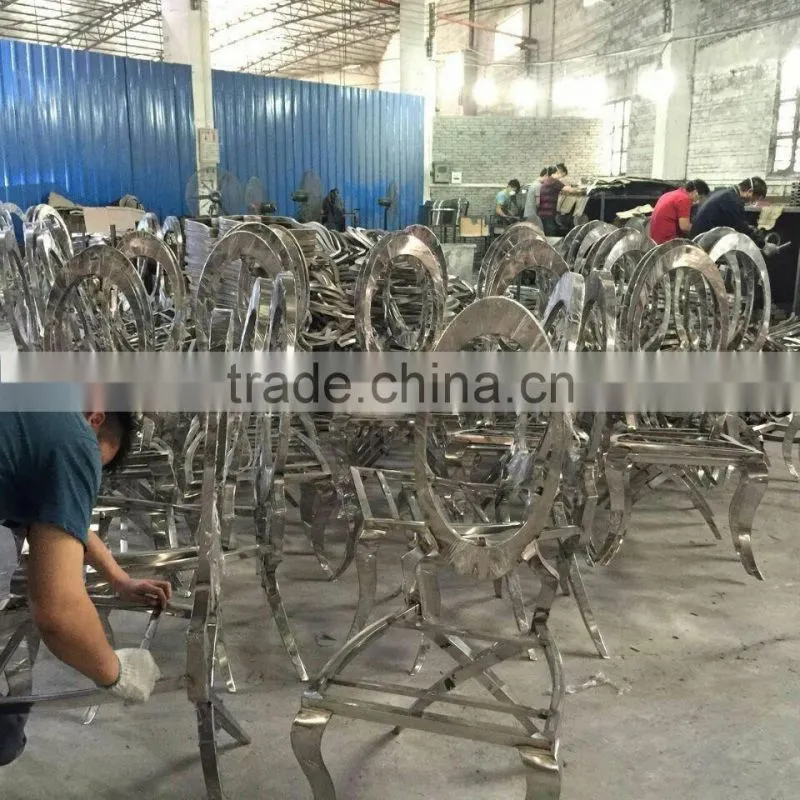 B353 gold metal banquet chair