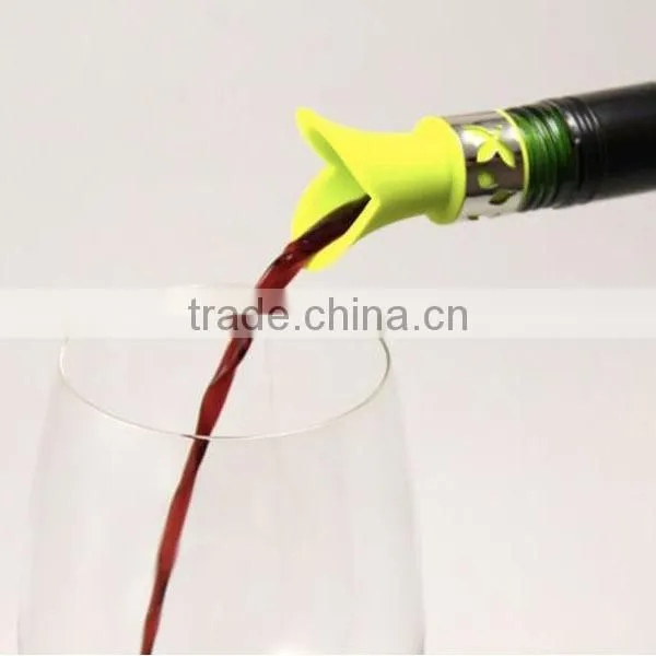 Hot! High quality decorative silicone wine stoppers
