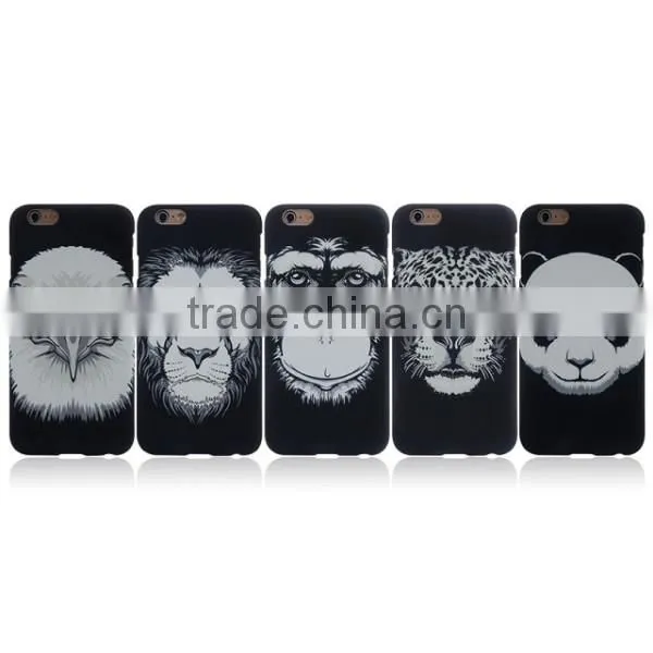 Cartoon animal noctilucent matte phone case for iPhone 6 / plus