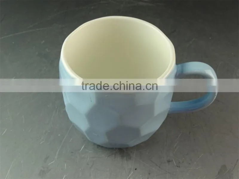 funny blue color ceramic coffee mugs