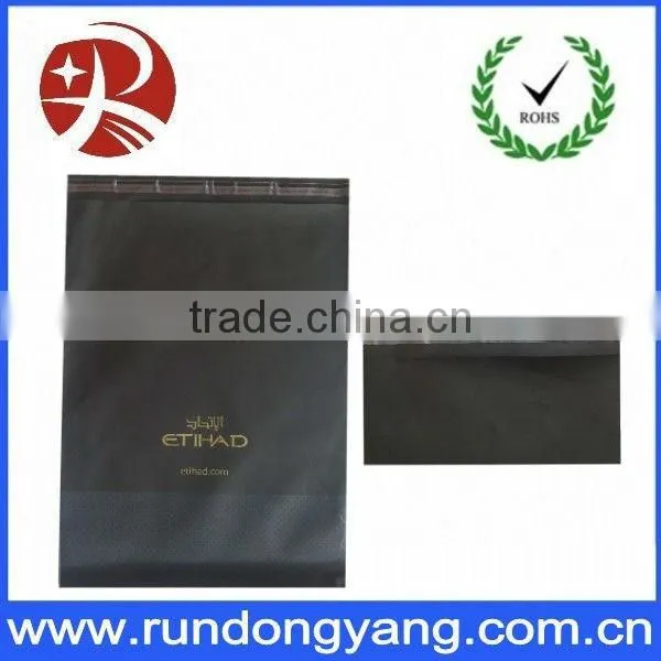 top quality printed black CPE plastic mailing bag