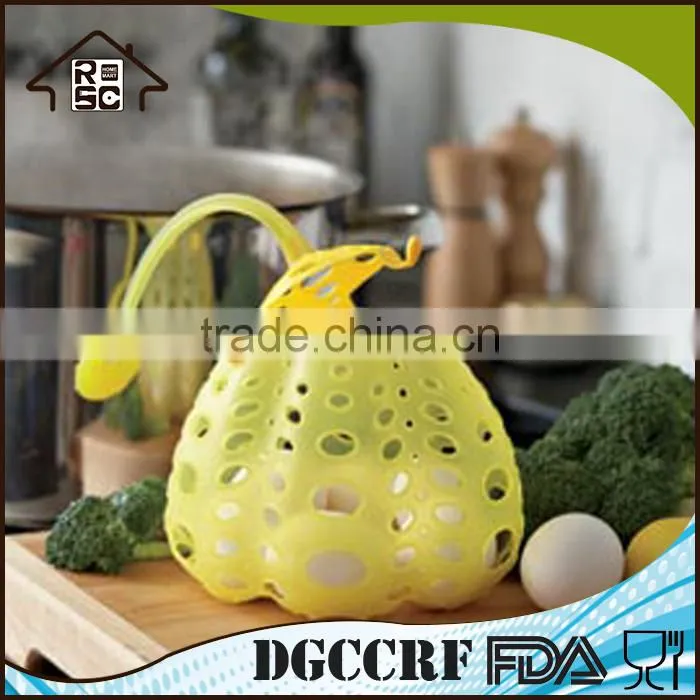 FDA/FLGB Approved Silicone Food Pod Cooking Basket and Strainer