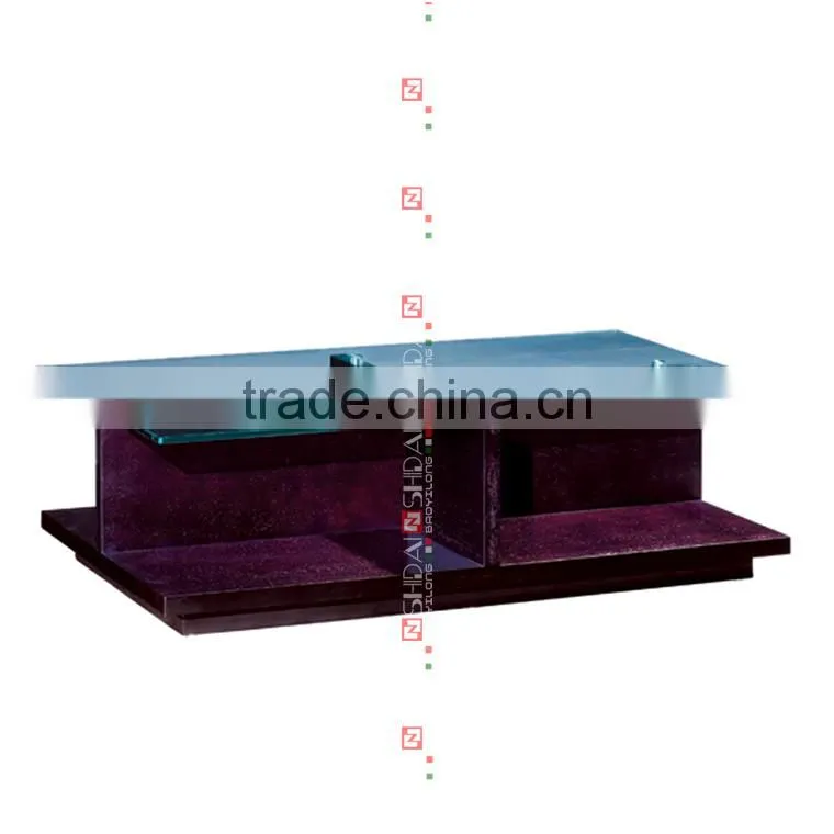 dolphins glass coffee table, wood and glass coffee table, cheap glass coffee table TA62