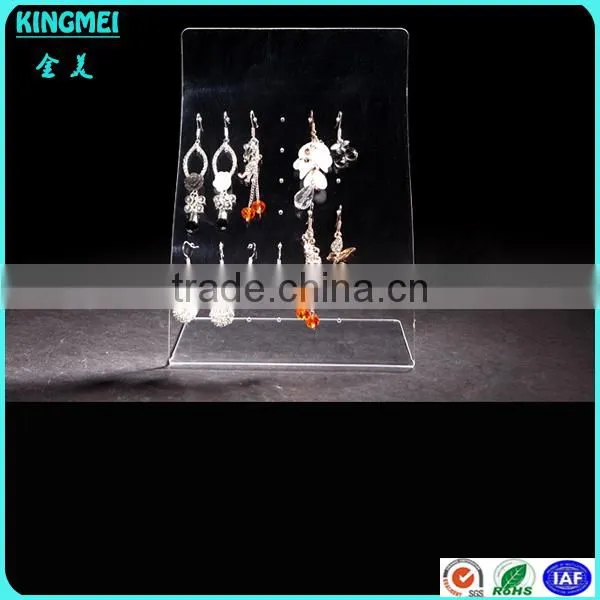 High quality table top Colorful earing acrylic display holder for jewelry stores