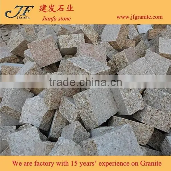 G682 Yellow Granite Flamed Pavers for Driveway flooring /Garden Stepping