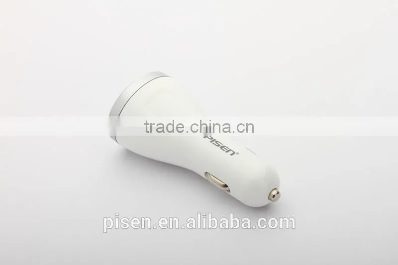 Pisen Universal Smart Fast Charing 5V 1A 2.1A 2.4A 3 USB Wireless Car Charger Mobile Phone Accessories