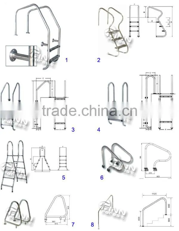 High quality swimming pool equipments for large swimming pools