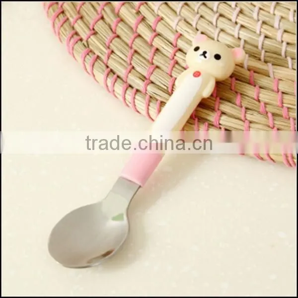 2015 hot sell cartoon food grade stailess steel fork spoon supplier in China,food grade plastic fork spoon supplier in China