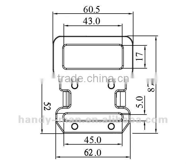 45mm Quick Release Aluminum And Steel Safety Buckle Great For Harness
