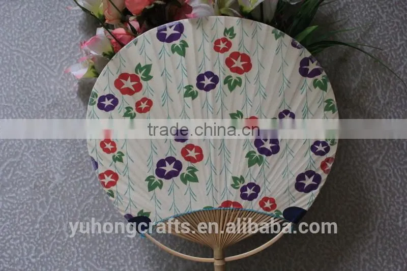 Hot selling bamboo Japanese hand fan for promotion