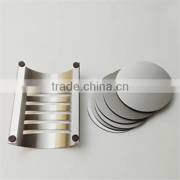 Unique Custom 5PCS Stainless Steel Coaster Set With Rack