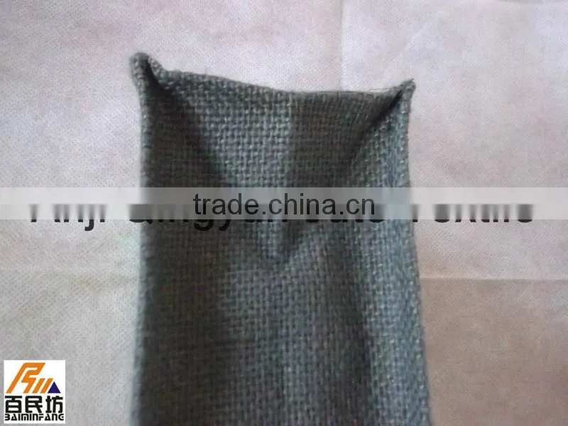 waterproof jute bag10*10*35cm red color 100% jute made in China