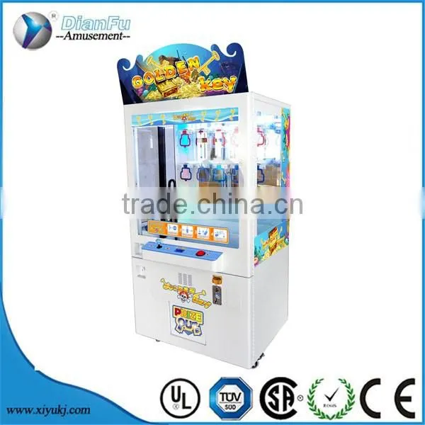 Hot Sale coin operated prize claw crane machine key master game machine