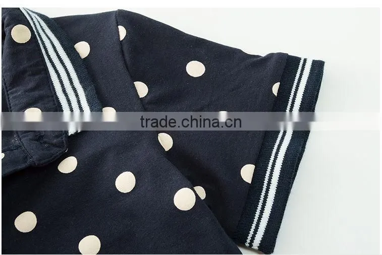 High quality dots printed cotton t-shirt for chirlden