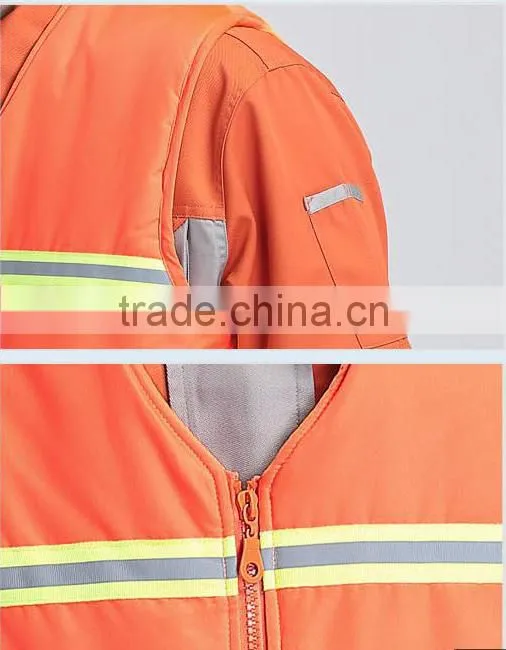 2017 OEM reflective tape vest industrial uniforms waistcoat