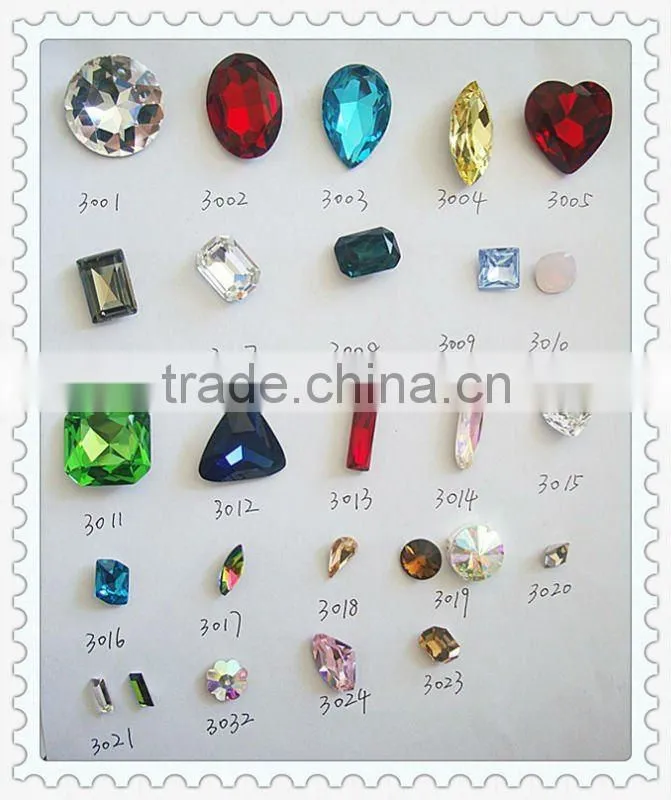 crystal auqare button