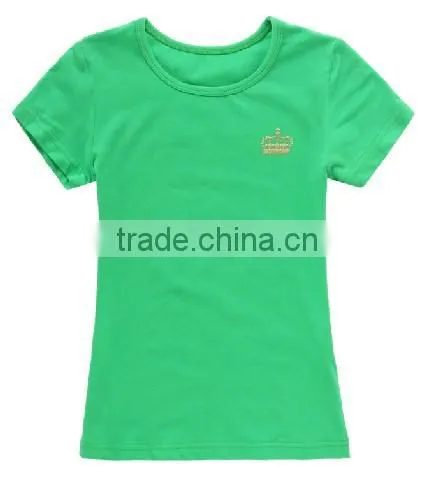 High fashion bright green color kids t-shirt