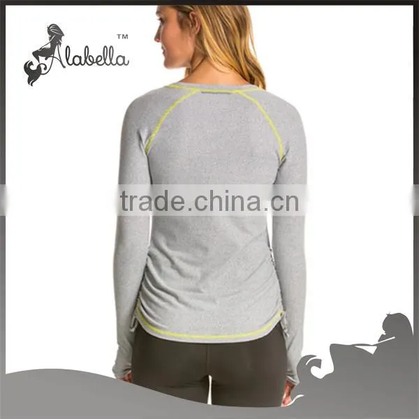 Wholesale Custom Ladies Yoga Clothes Custom Fitness Long Sleeve Sport Shirt